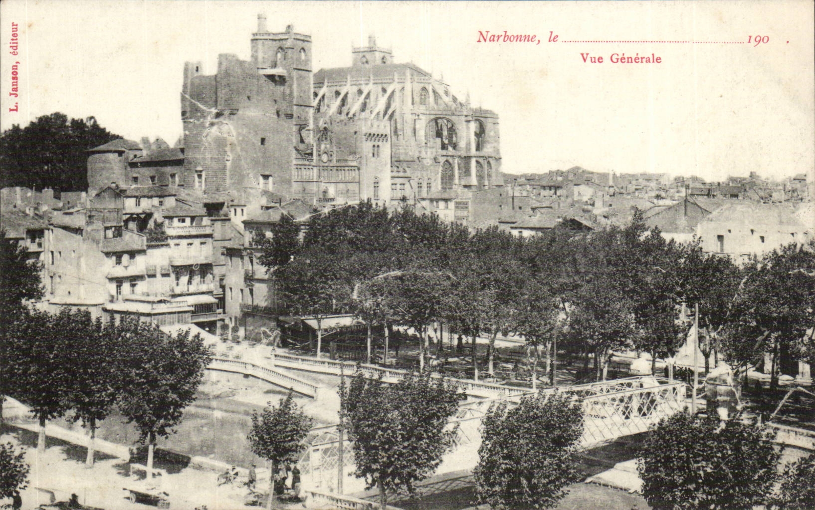 Narbonne - View - CPA