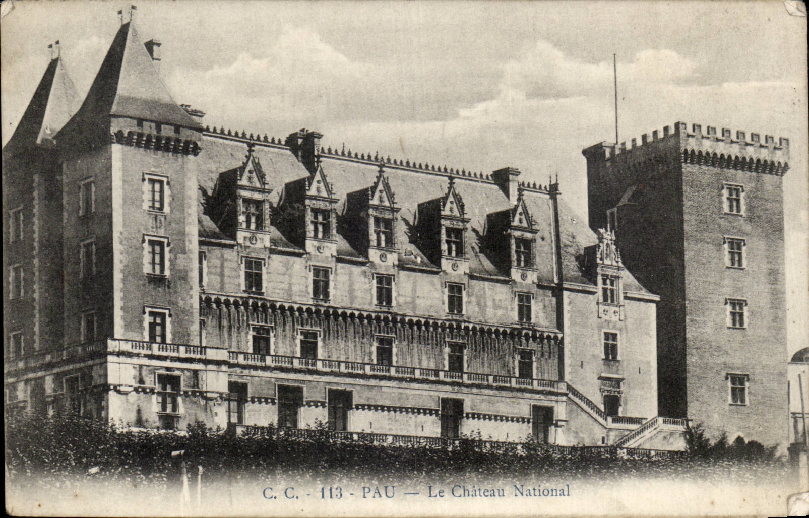 Pau CPA das nationale Schloss