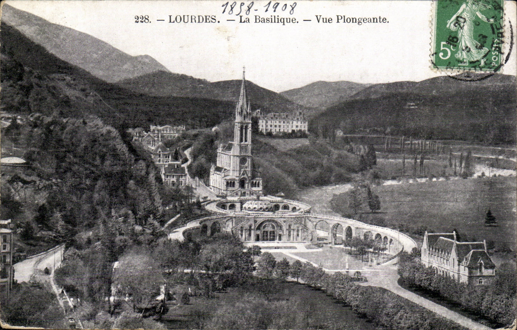 Lourdes CPA the View from above basilica