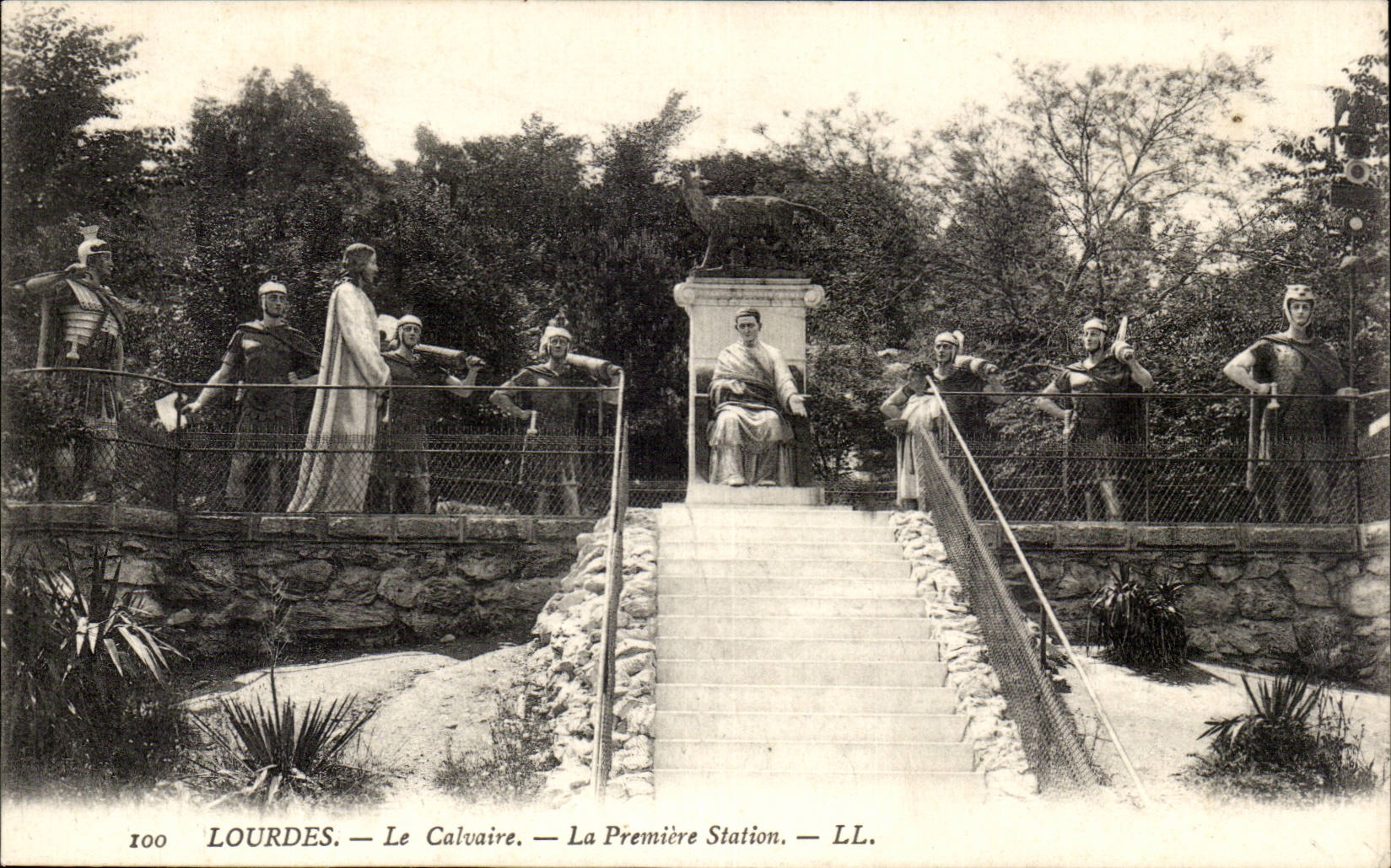 Lourdes CPA the martyrdom the first station