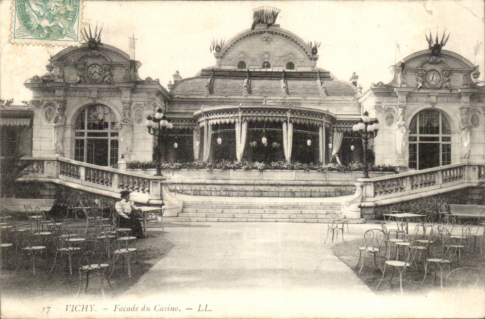 Vichy CPA Frontage of the casino