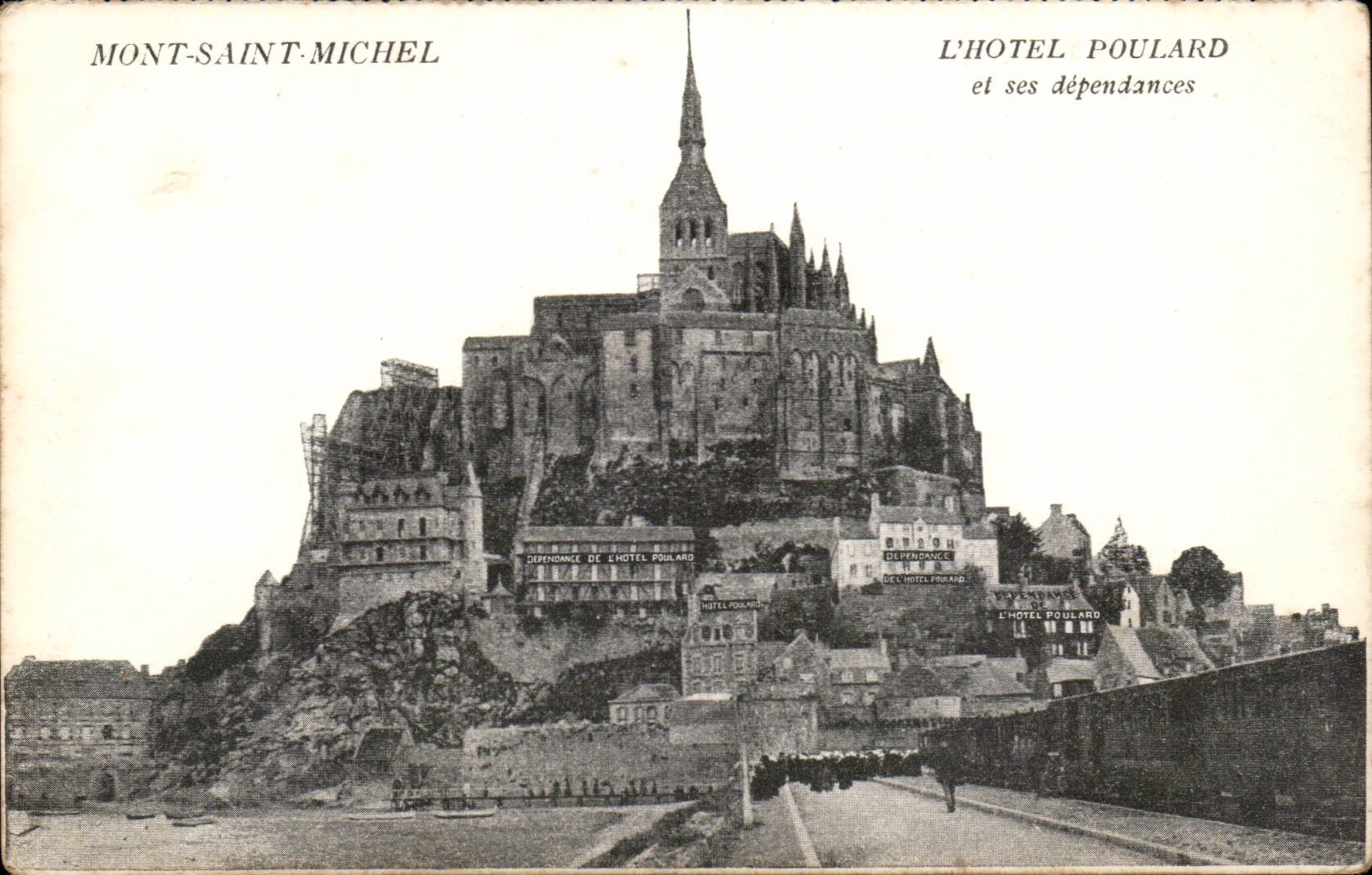The Mount St Michel - the Poulard Hotel his dependences - CPA