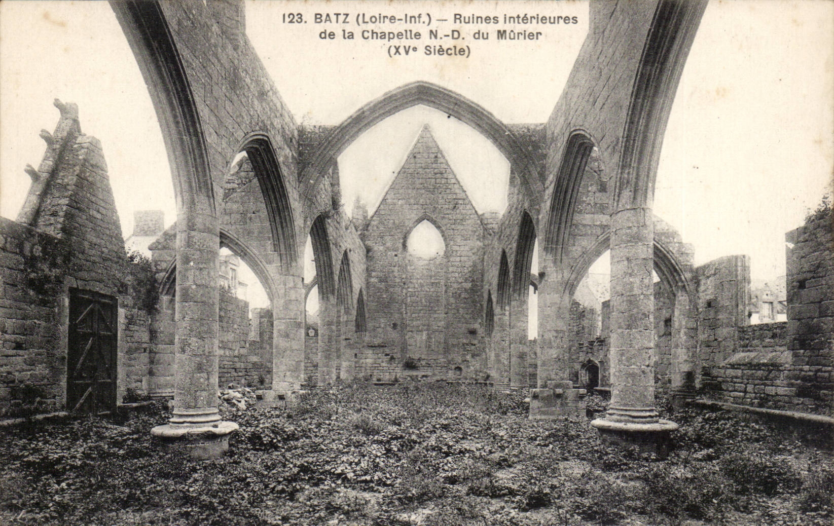 Batz - Interior Ruins of the Vault Notre Dame de Murier - CPA