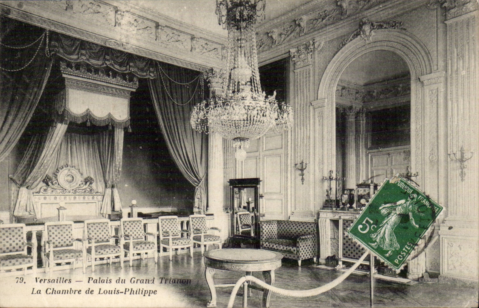 Versailles - Palate of Large Trianon - the Room of Louis Philippe CPA