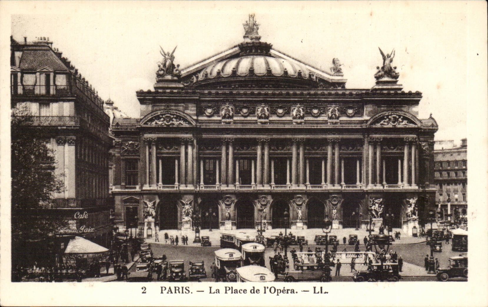 Paris CPA the place of the opera