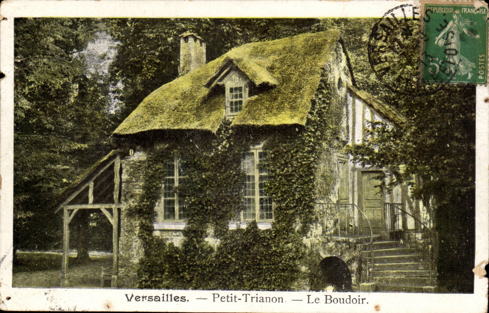 Versailles CPA small TRianon the boudoir