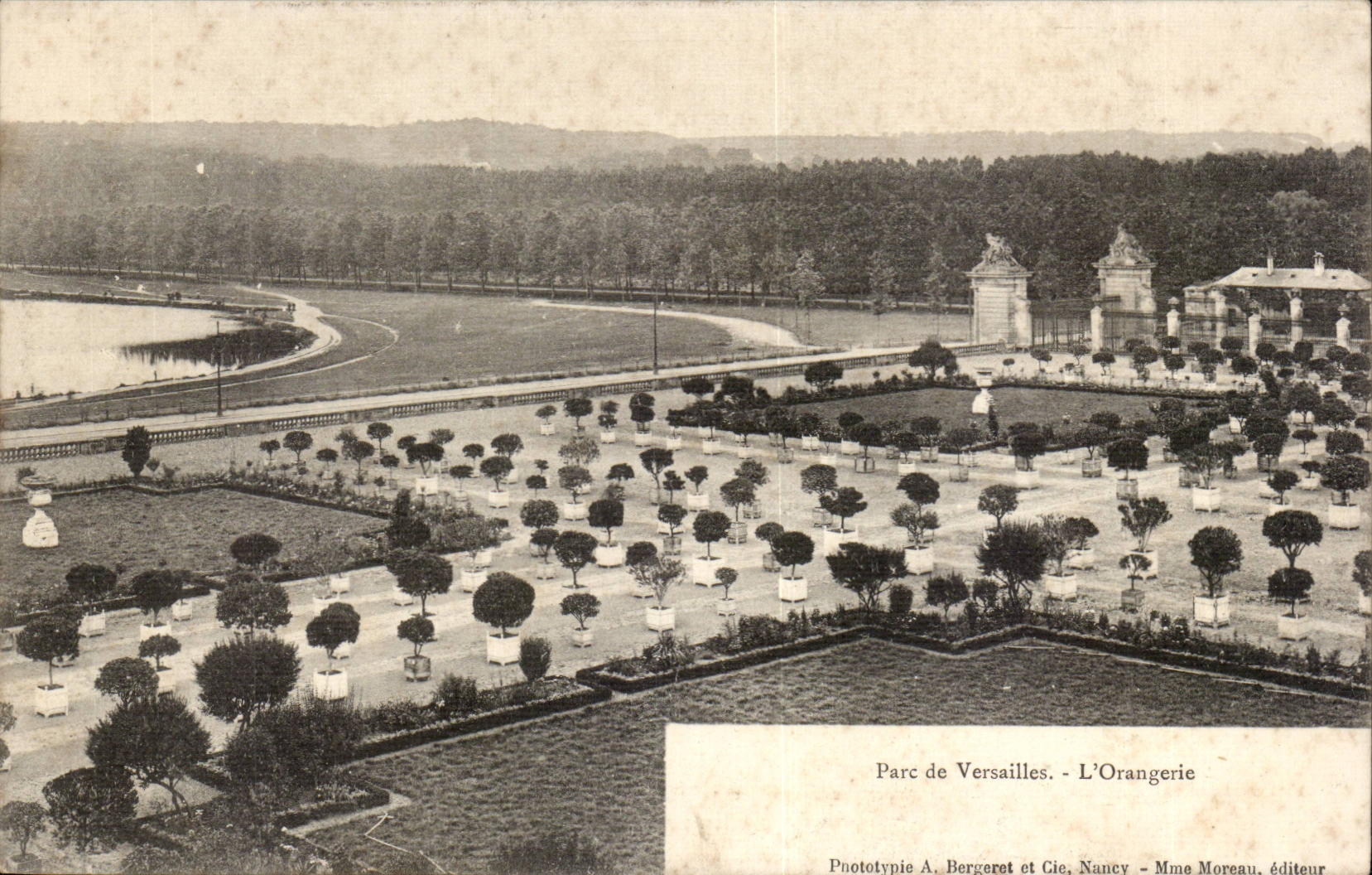 Park of Versailles CPA the orangery