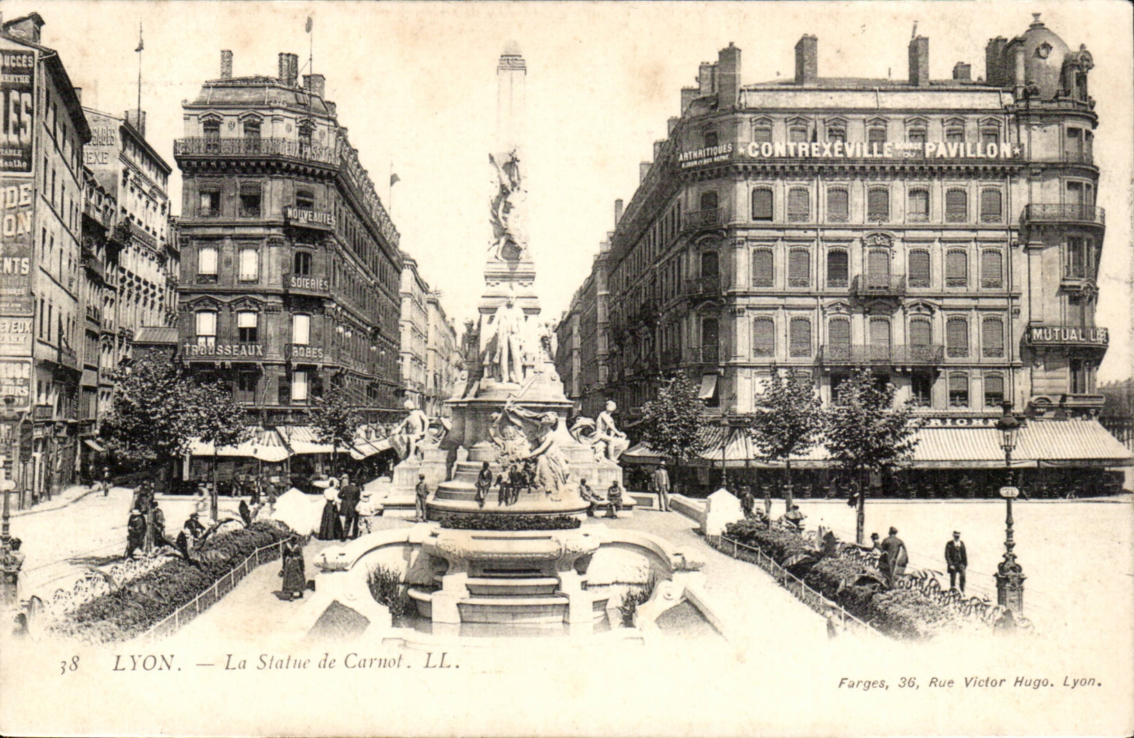 Lyon - Statue of Carnot - CPA