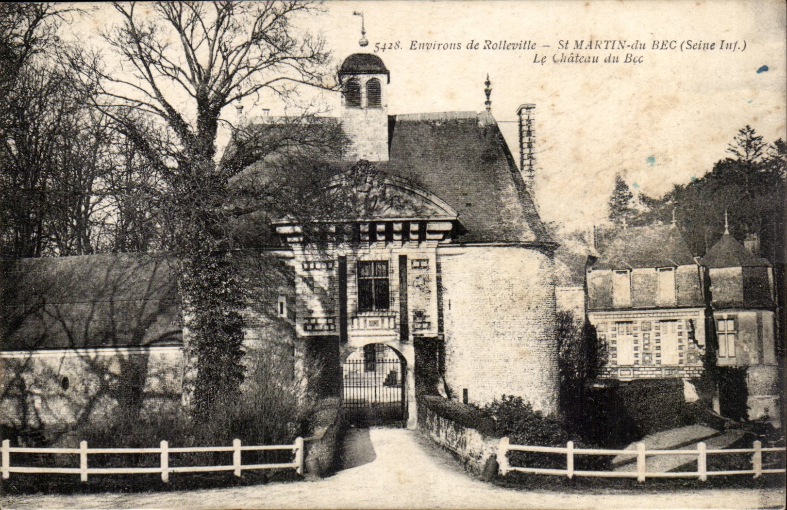 Surroundings of Rollerville - St Martin of the Nozzle - the Castle of the Nozzle - CPA