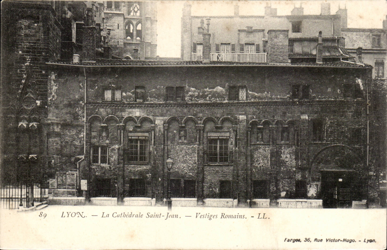 Lyon - the Cathedral Saint Jean - Roman Vestiges - CPA