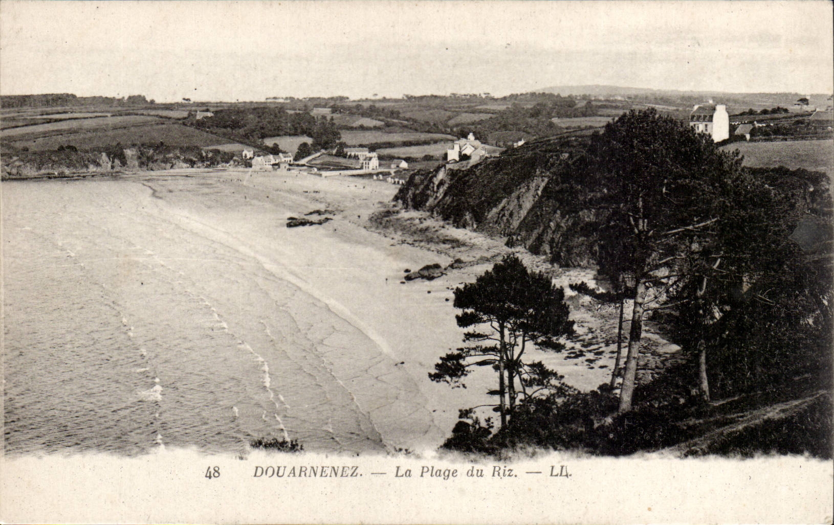 Douarnenez - the Beach of Rice - CPA