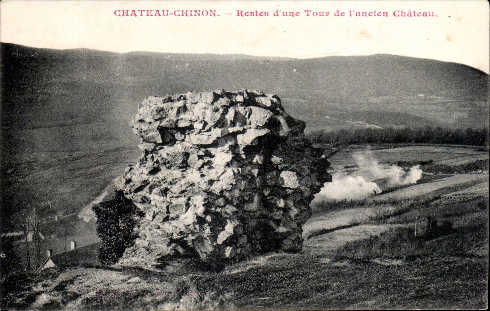 Castle Chinon CPA Remainders of a tower of the old castle