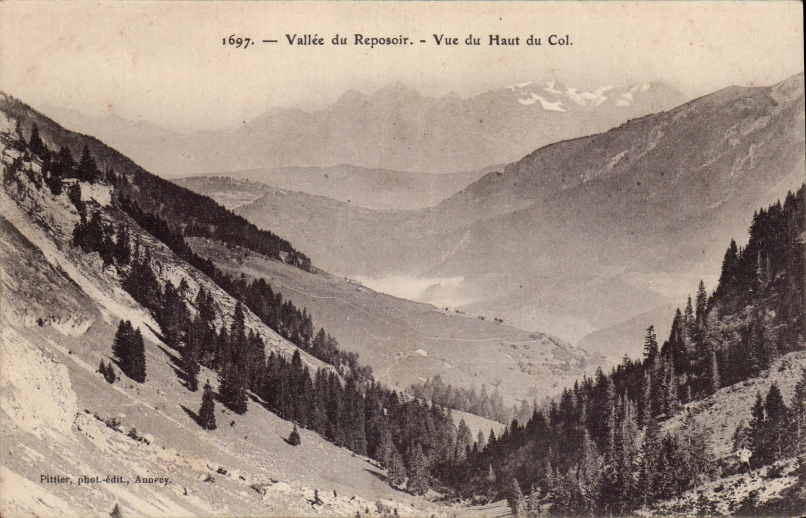 CPA Valley of the Resting place Seen top of the collar
