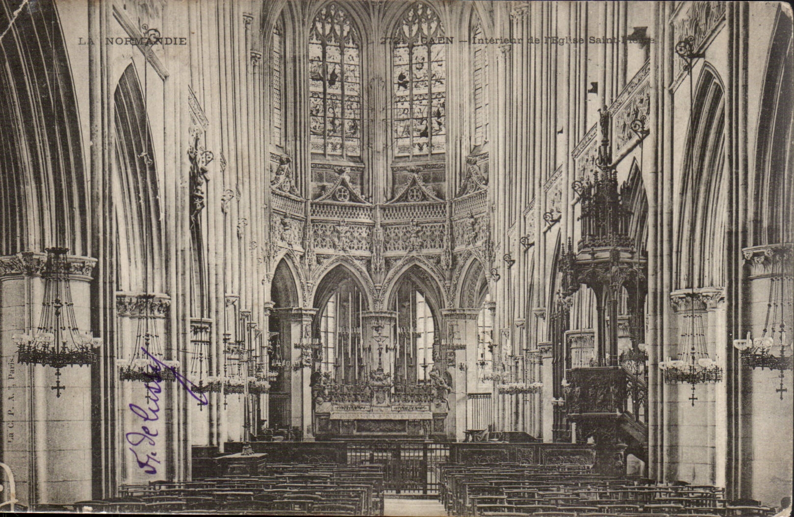 Innencaen cPA des der Kirche Steins Saint