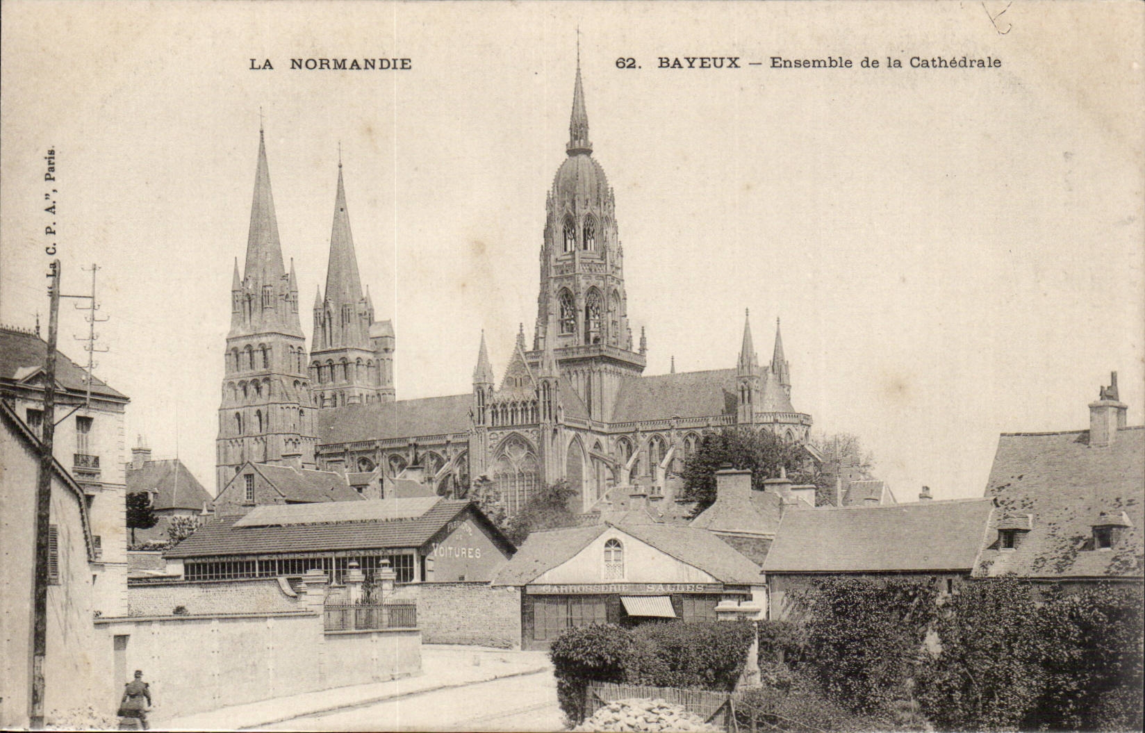 Bayeux CPA zusammen der Kathedrale