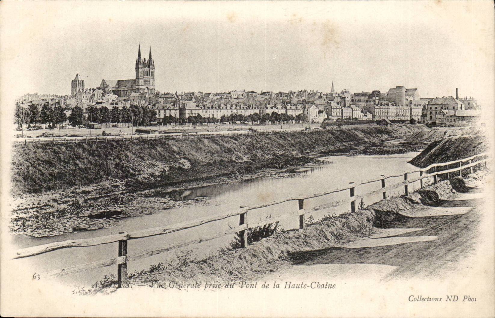 Angers CPA View taken of the bridge of the high chain