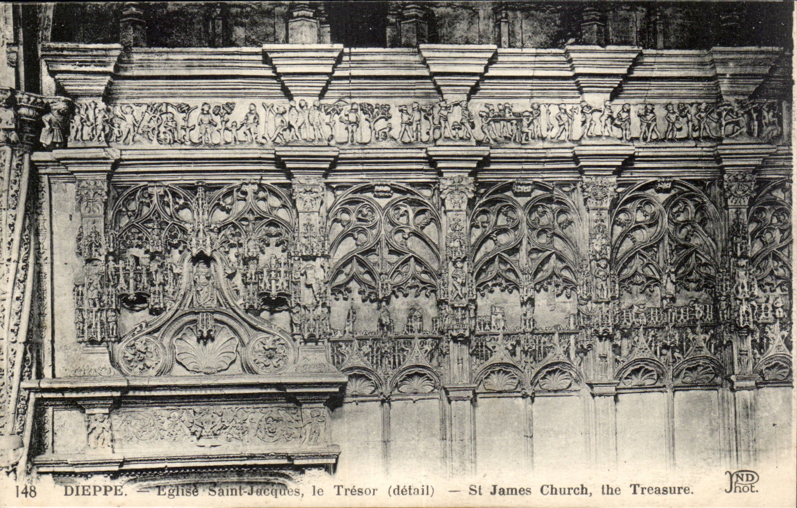 Dieppe CPA Kirche Saint Joseph der Schatz