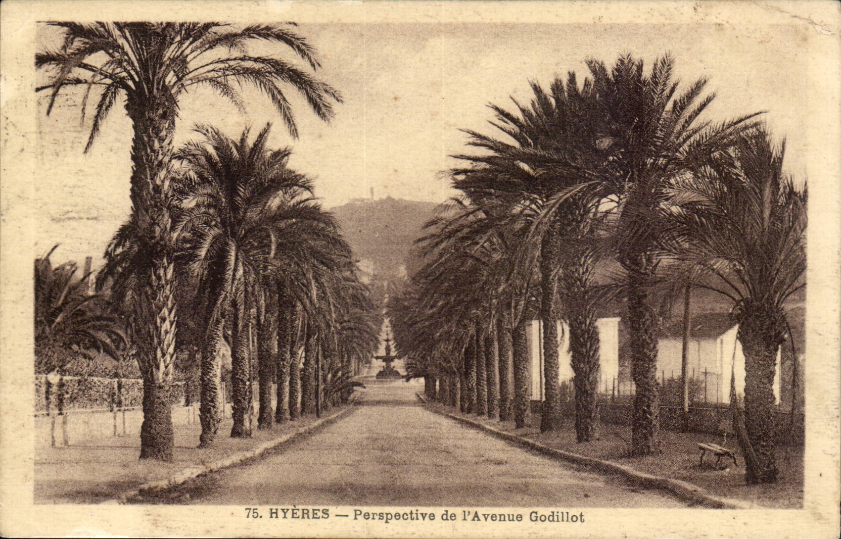 Hyeres CPA View of the Godillot avenue