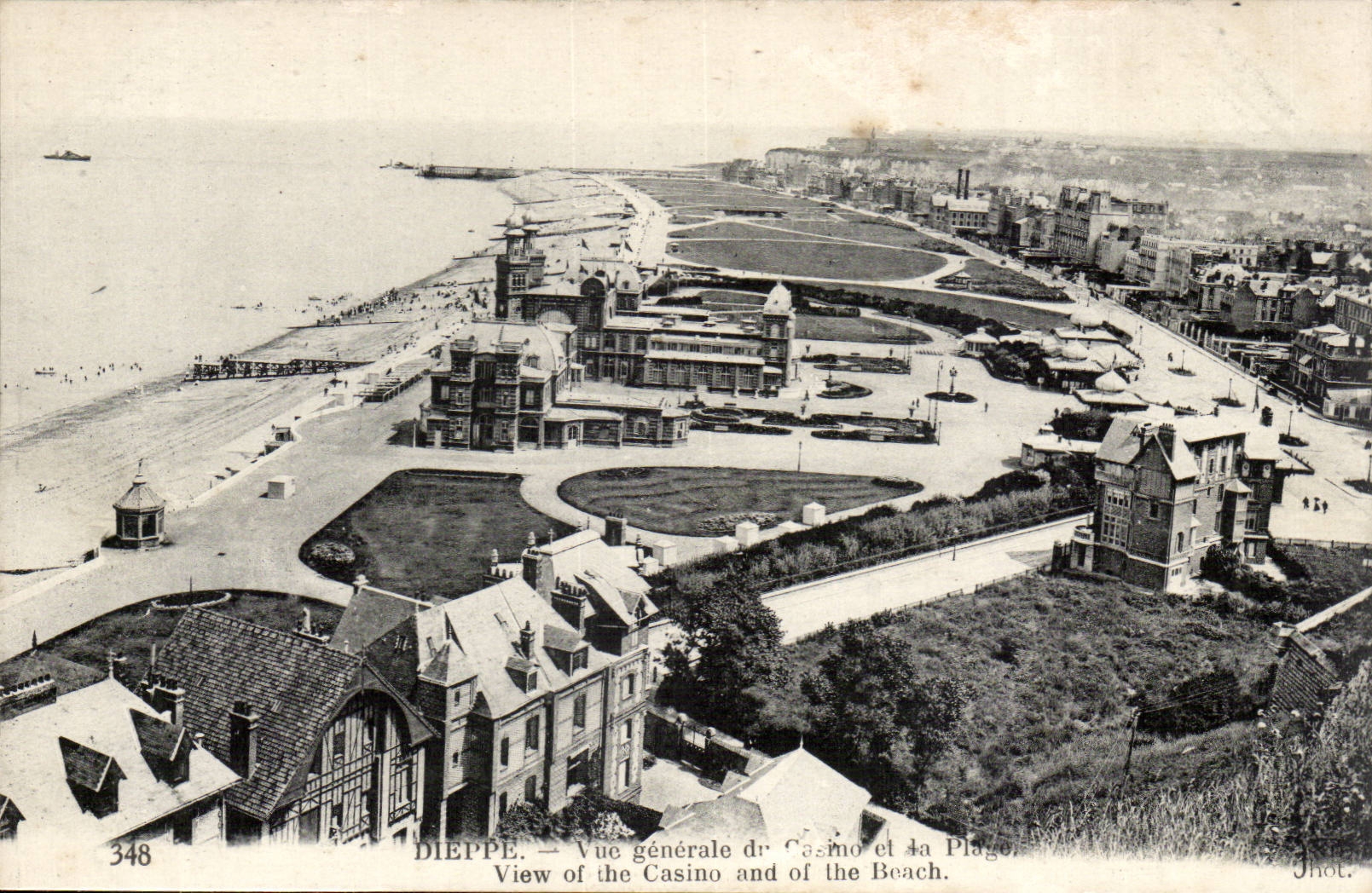 Dieppe CPA Ansicht und der Strand