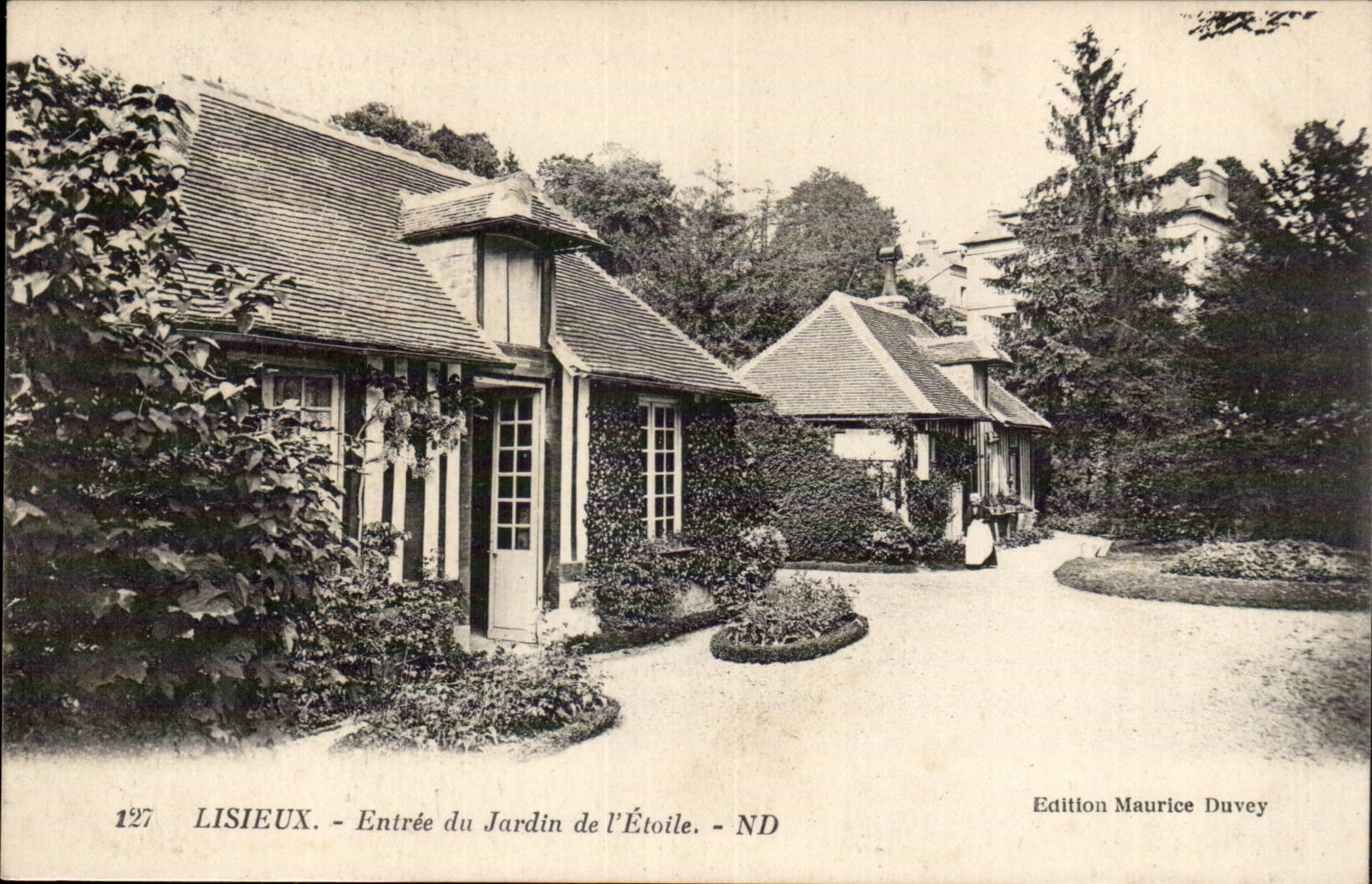 Lisieux CPA Eingang des Gartens des Sternes