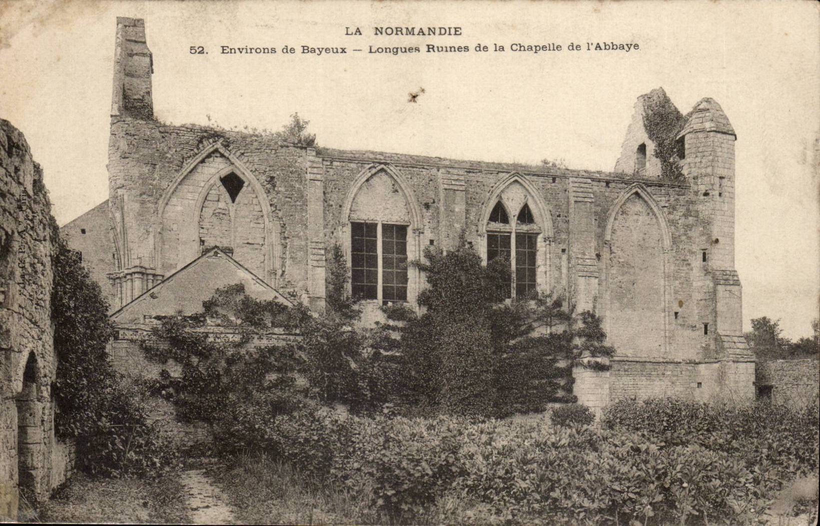 Surroundings of Bayeux CPA long ruins of have vault of the abbey