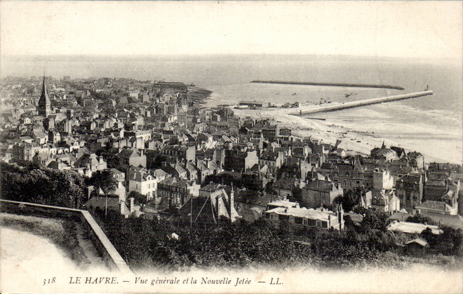 Ansicht Havre-CPA und der neue Pier