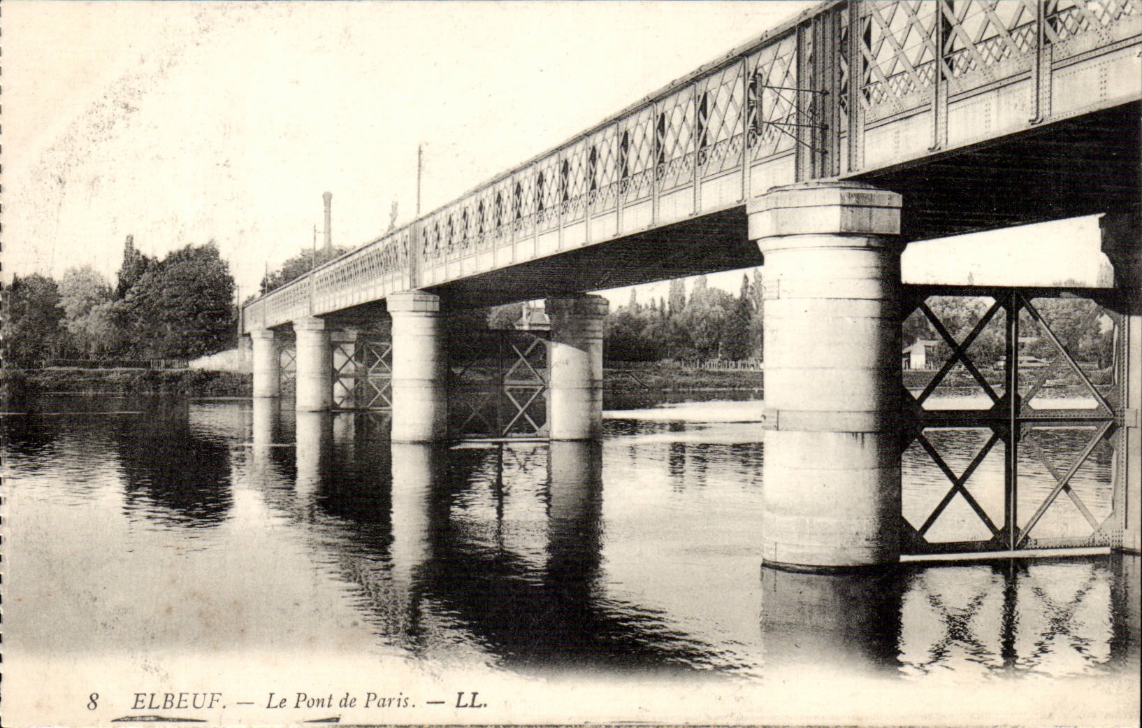 Elbeuf CPA the bridge of Paris