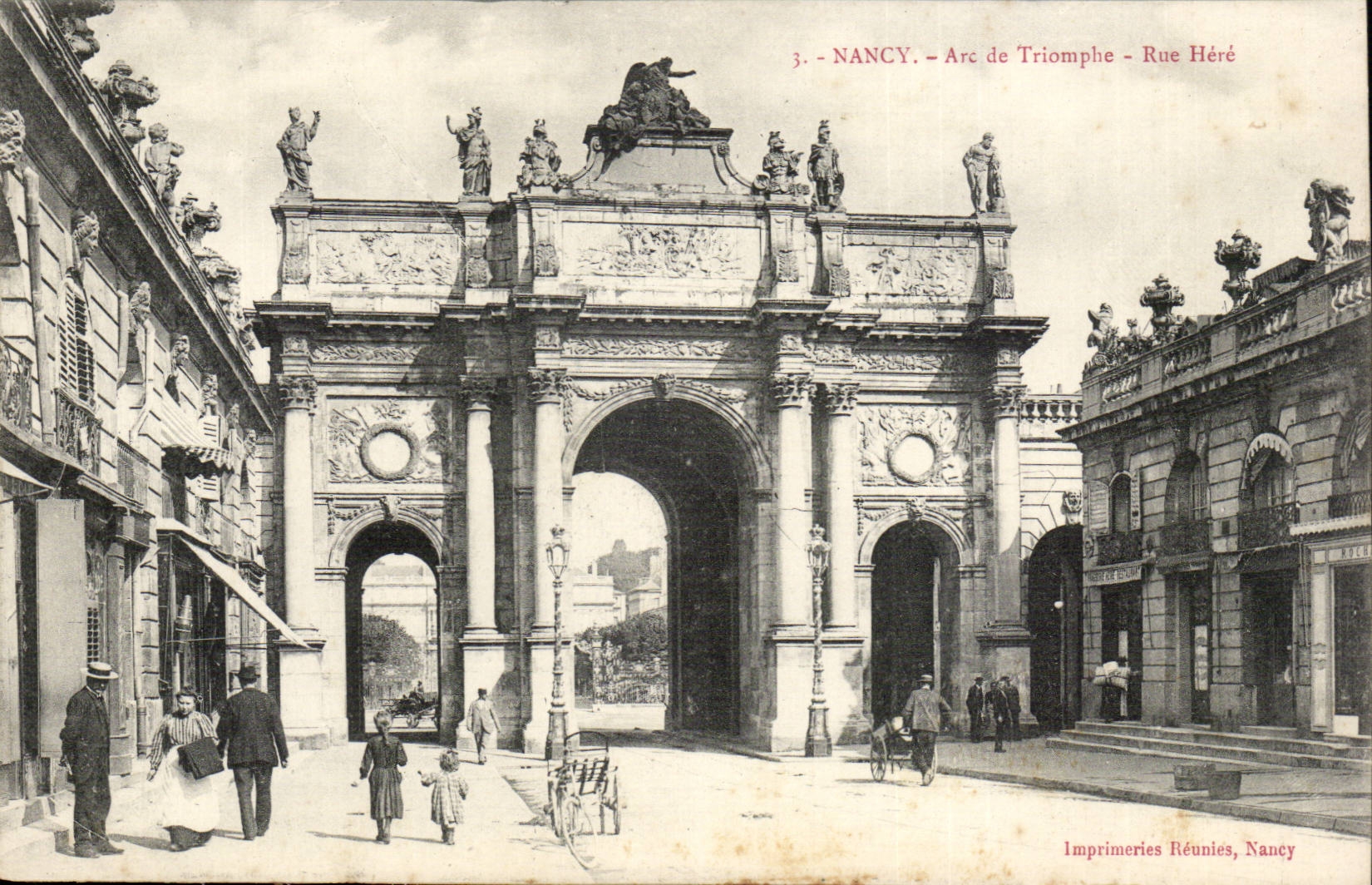 Nancy CPA Arc de triomphe Rue Here