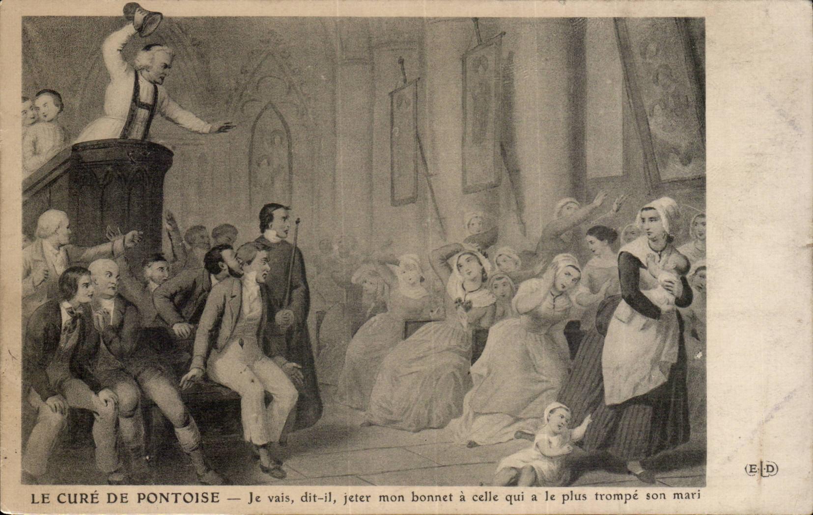 CPA saubert es von Pontoise CPA I bekannt als meine Mutze hat das wirft das mehr Horn ihr Ehemann hat