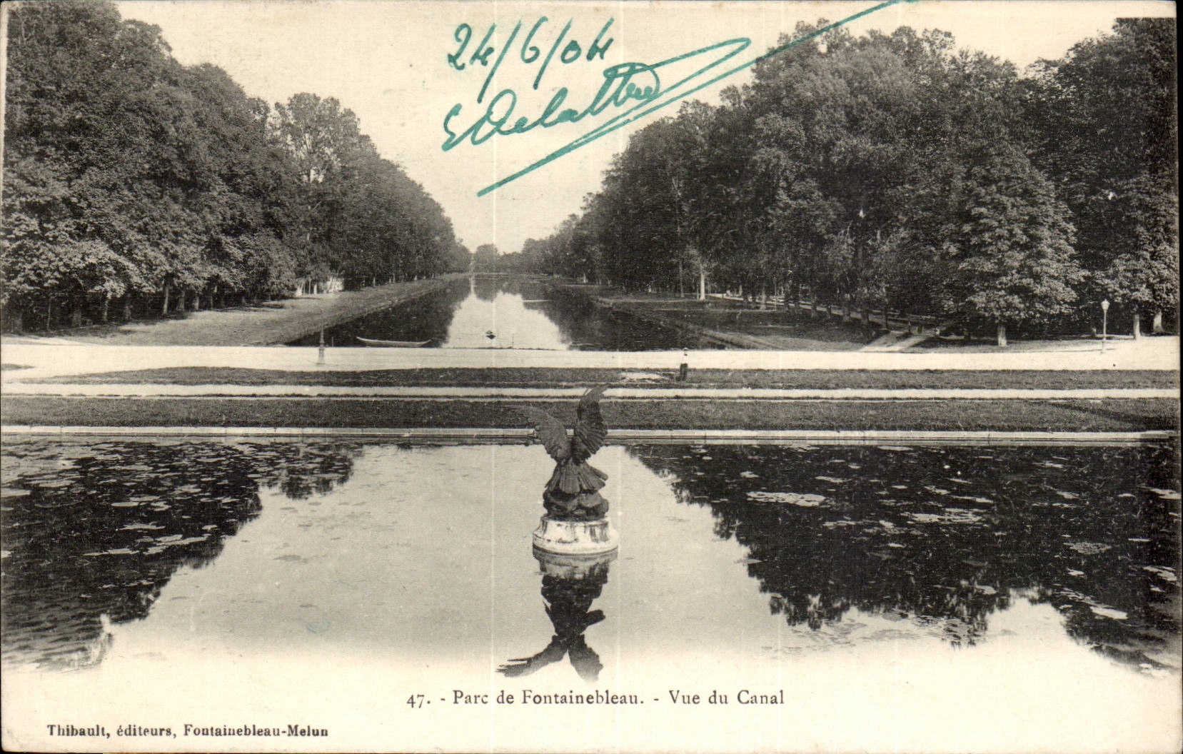 CPA Park of Fontaineableau Seen of the canal