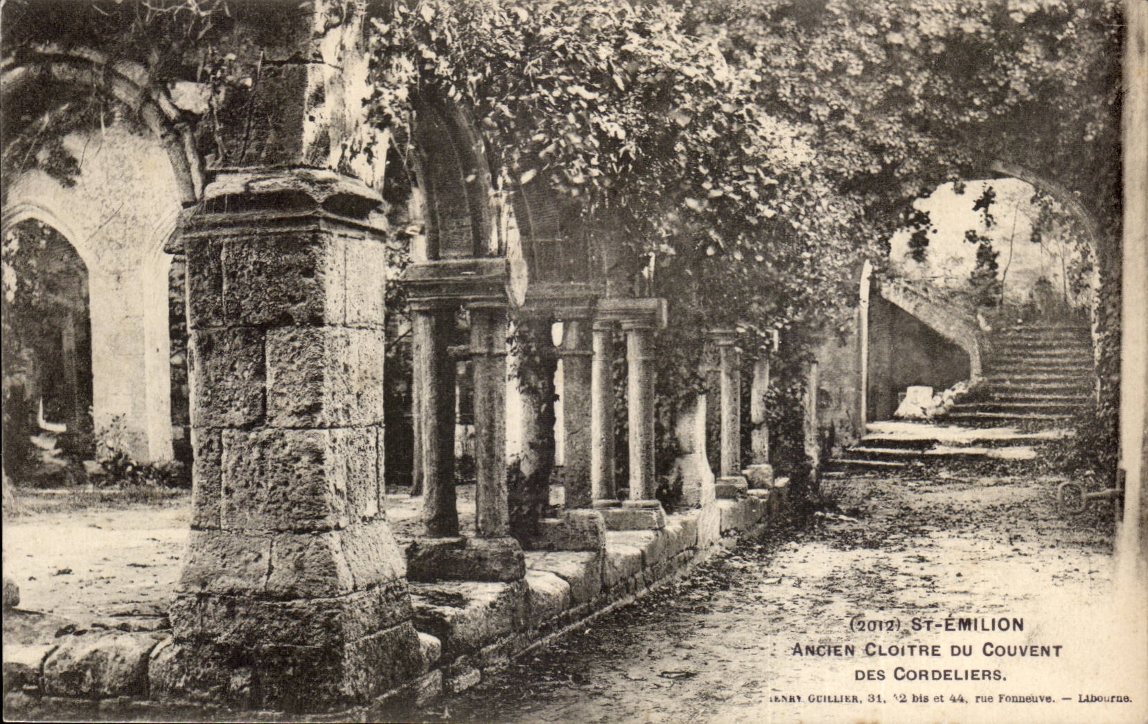 Saint Emilion CPA Old cloister of the convent of the cordeliers