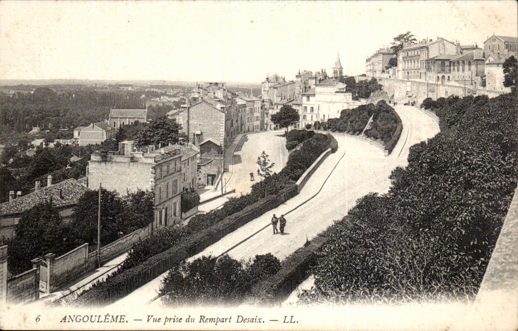 Angoulême CPa gesehen vom Rampart desaix