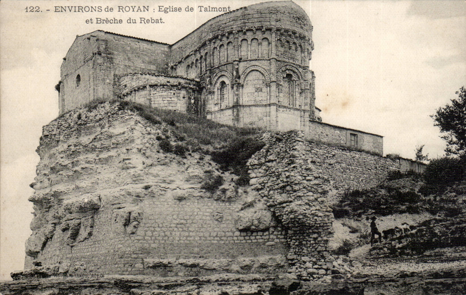 Surroundings of Royan CPa Church of Talmont and brehce of Rebat