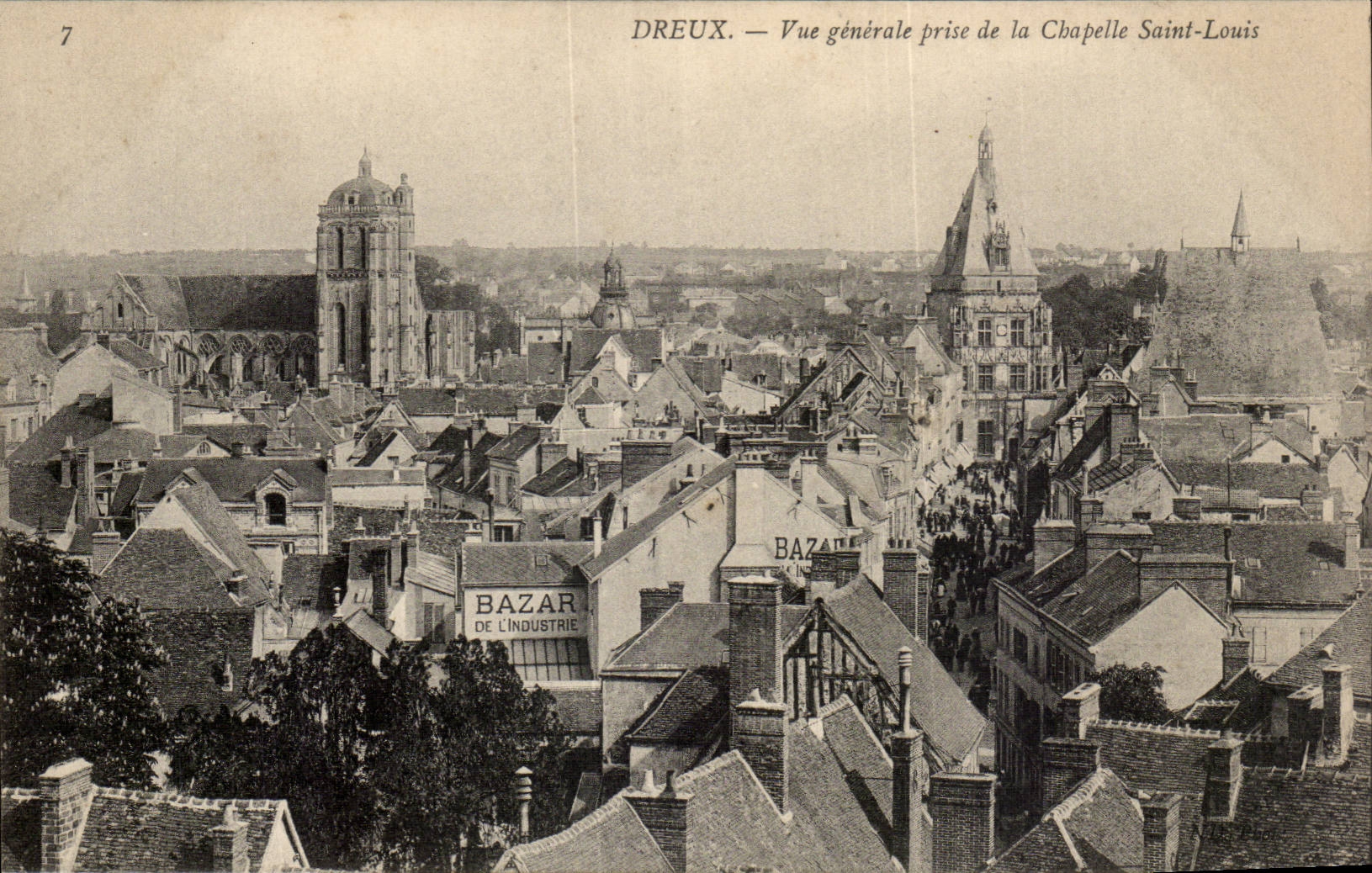 Dreux CPA die Ansicht vertreten von der Wolbung St Louis