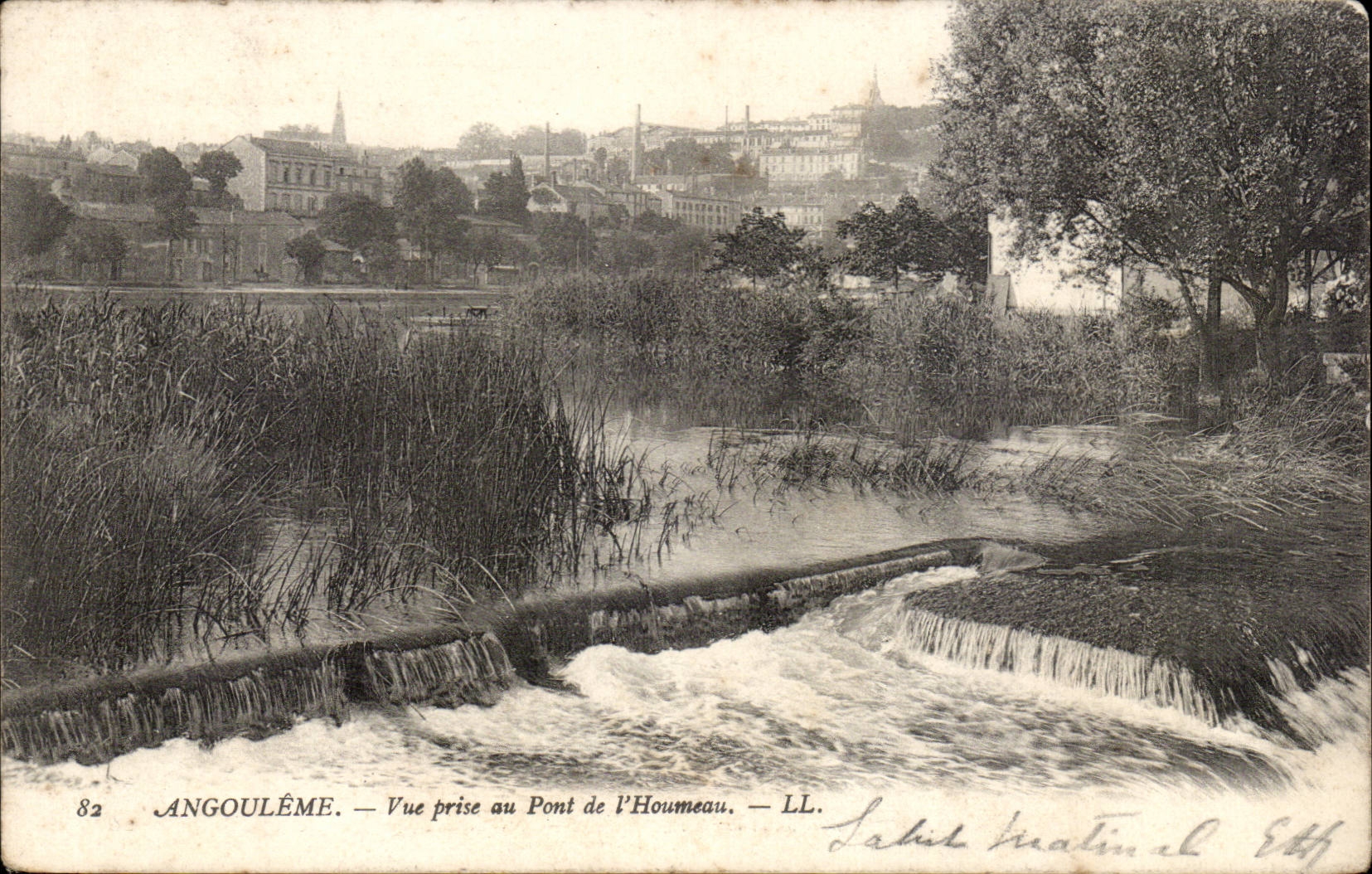 Angoulême CPA gesehen mit von der Brucke von Houmeau