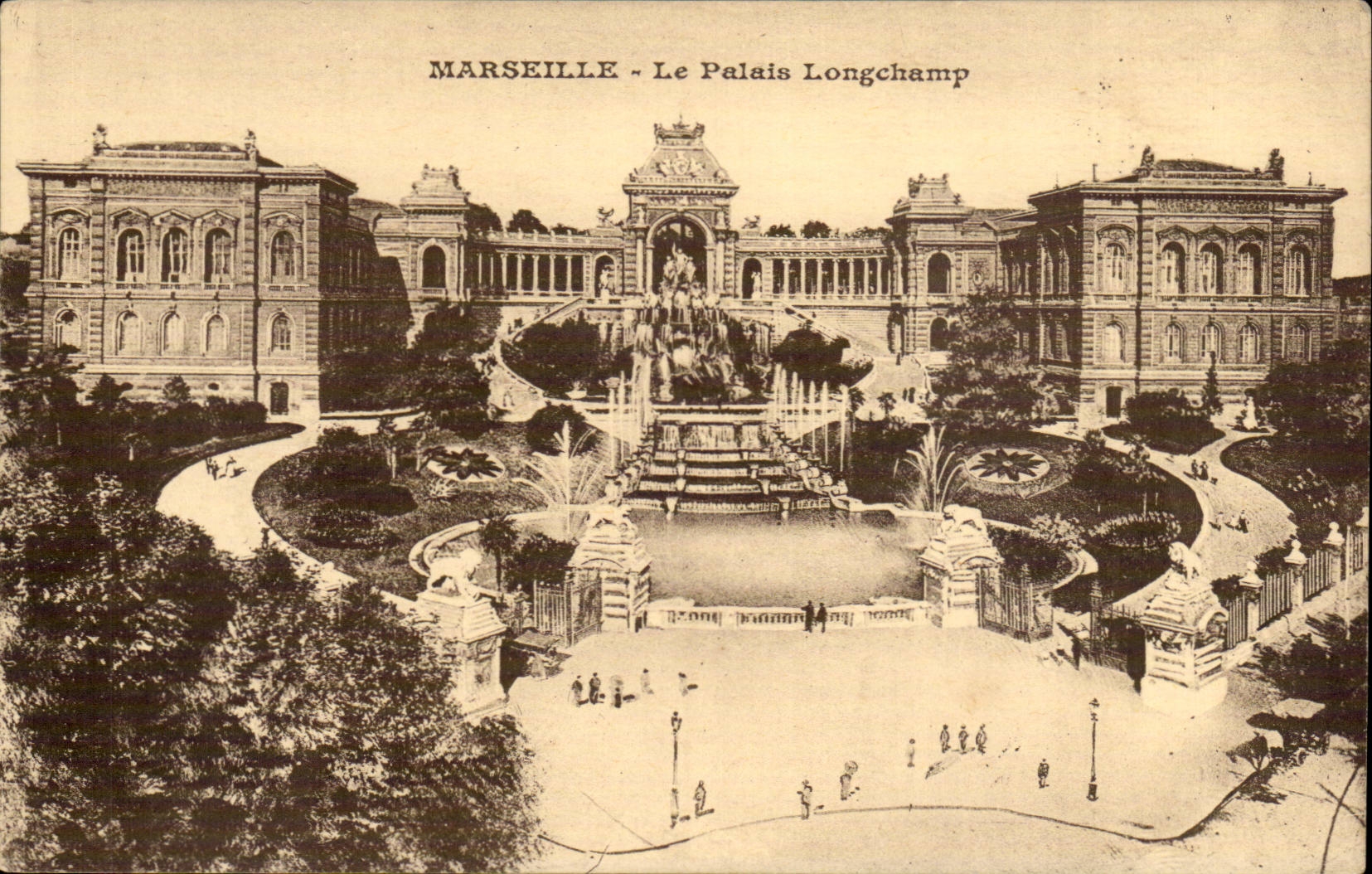 Marseille CPA Le palais Longchamp