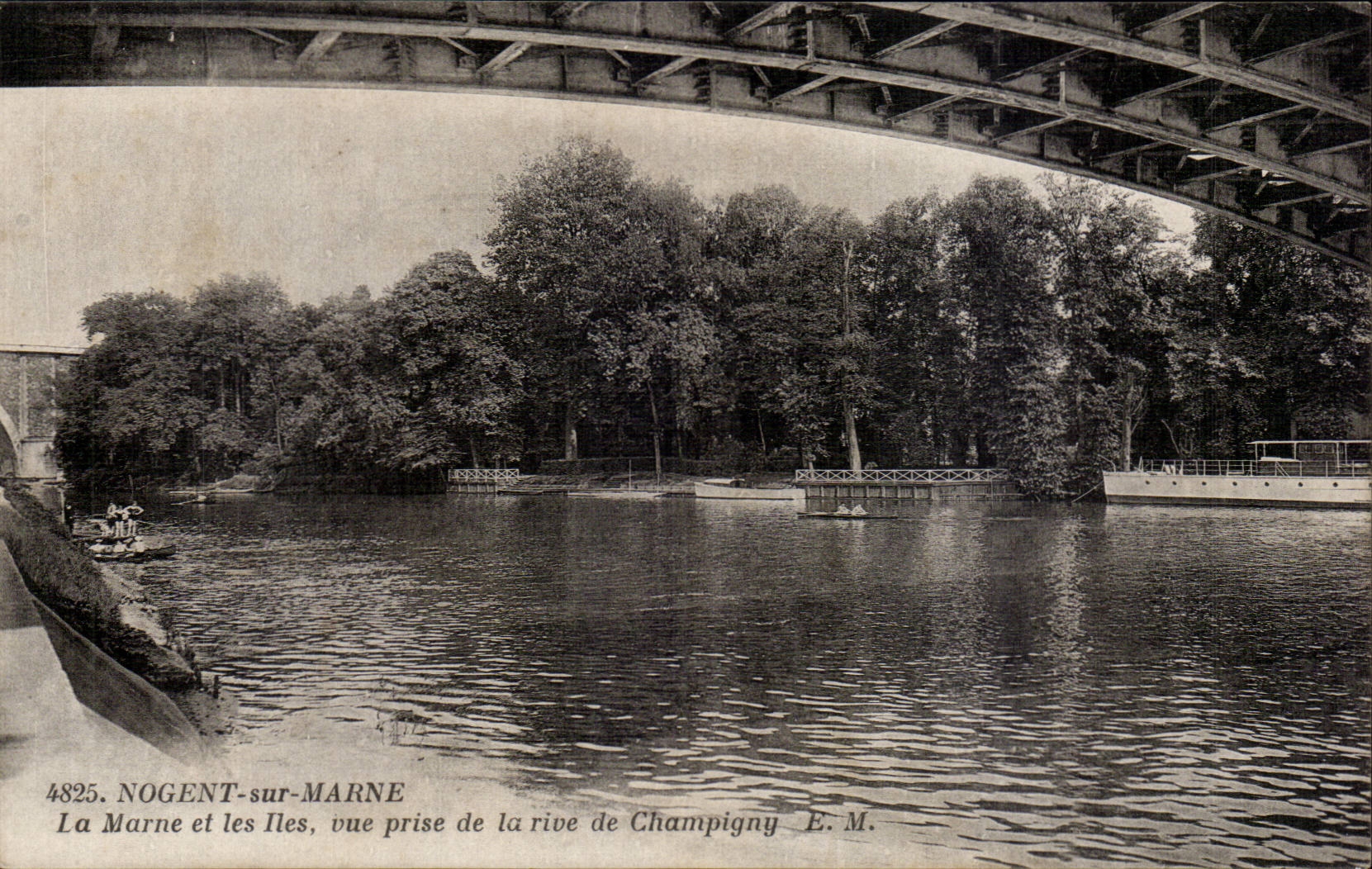 Nogent on the Marne CPA the Marne and islands Seen from of bank of Champigny
