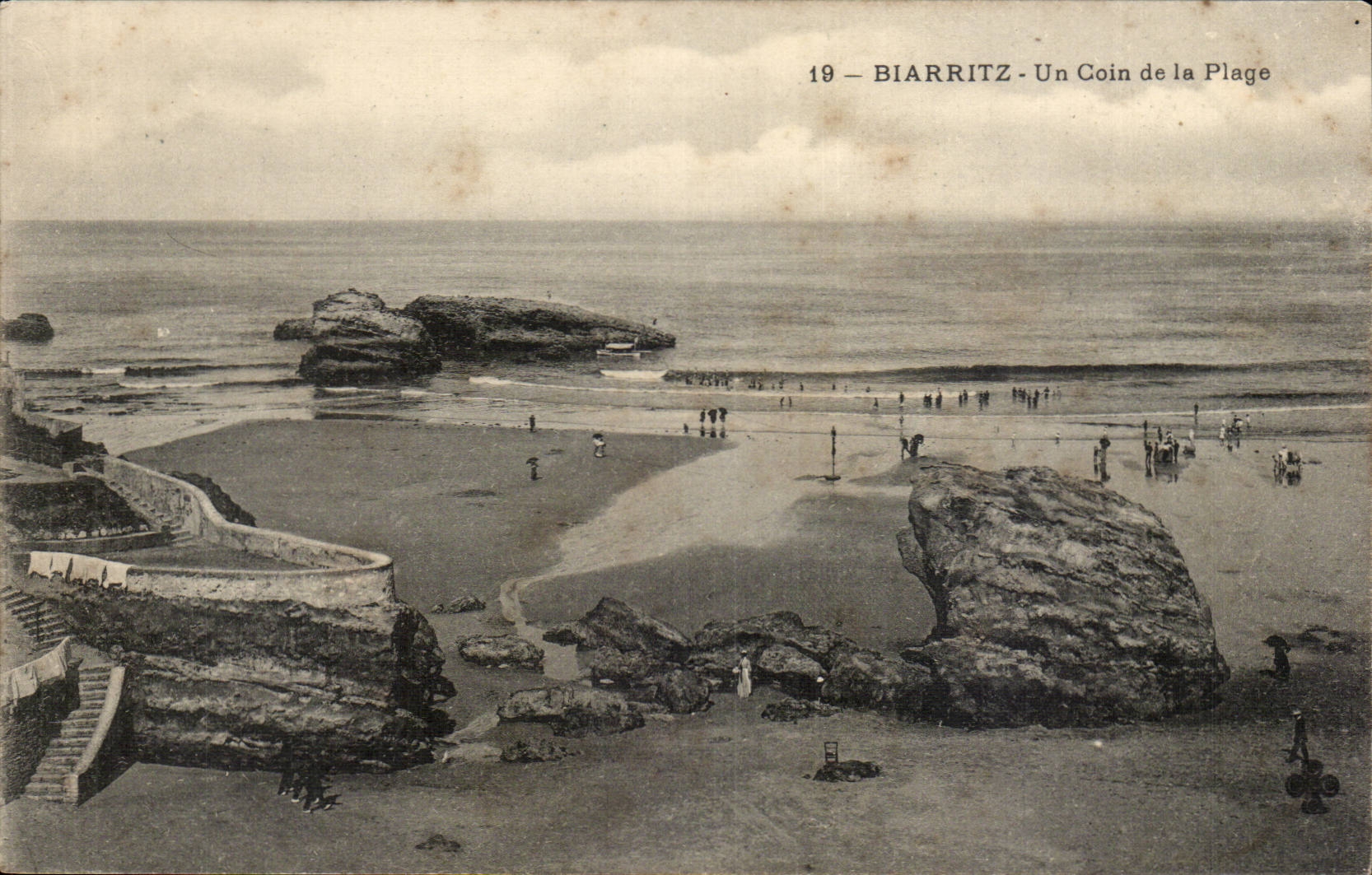 Biarritz CPA Un coin de la plage