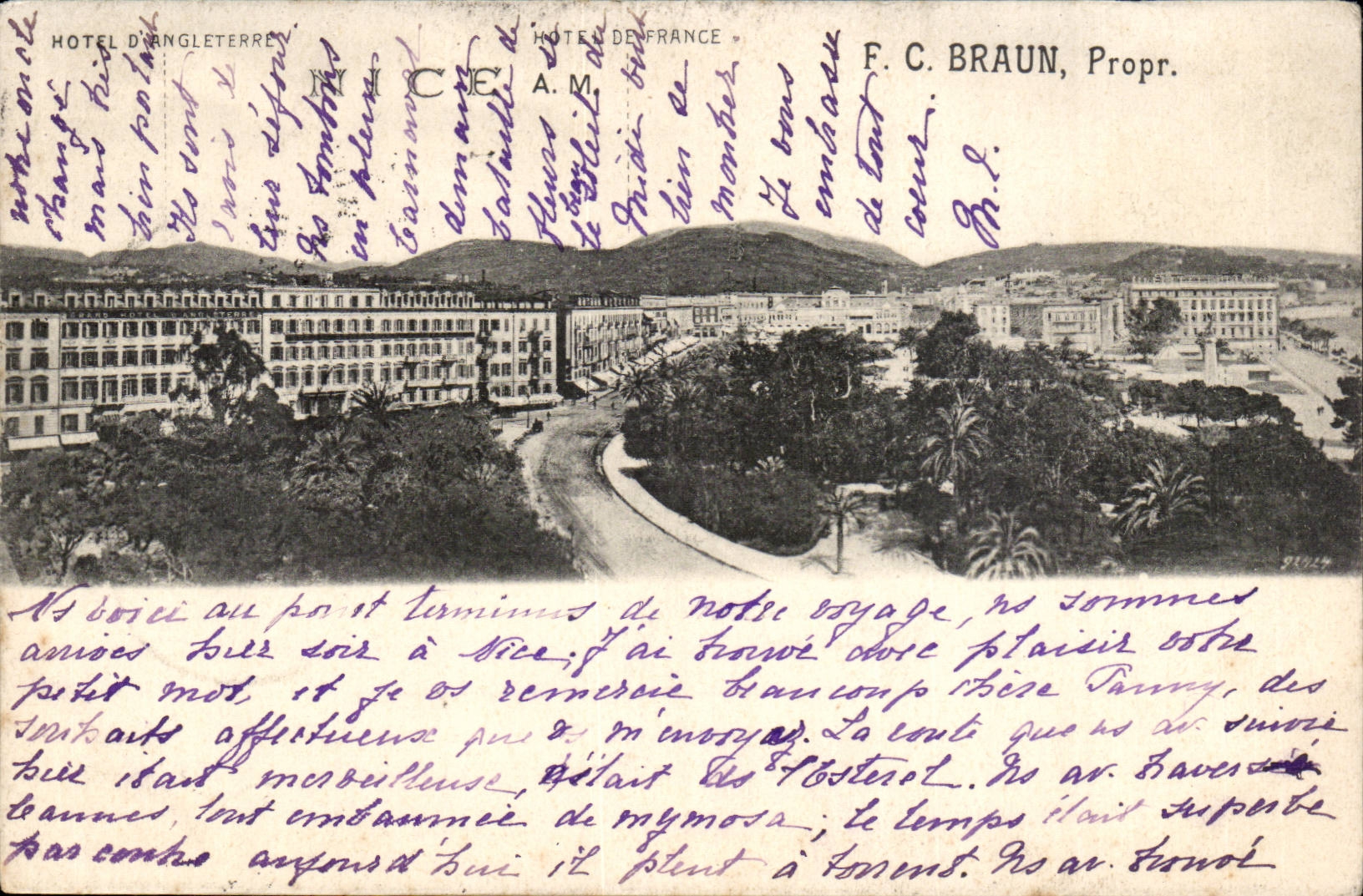 Nettes CPA Hotel des England-Hotels von Frankreich