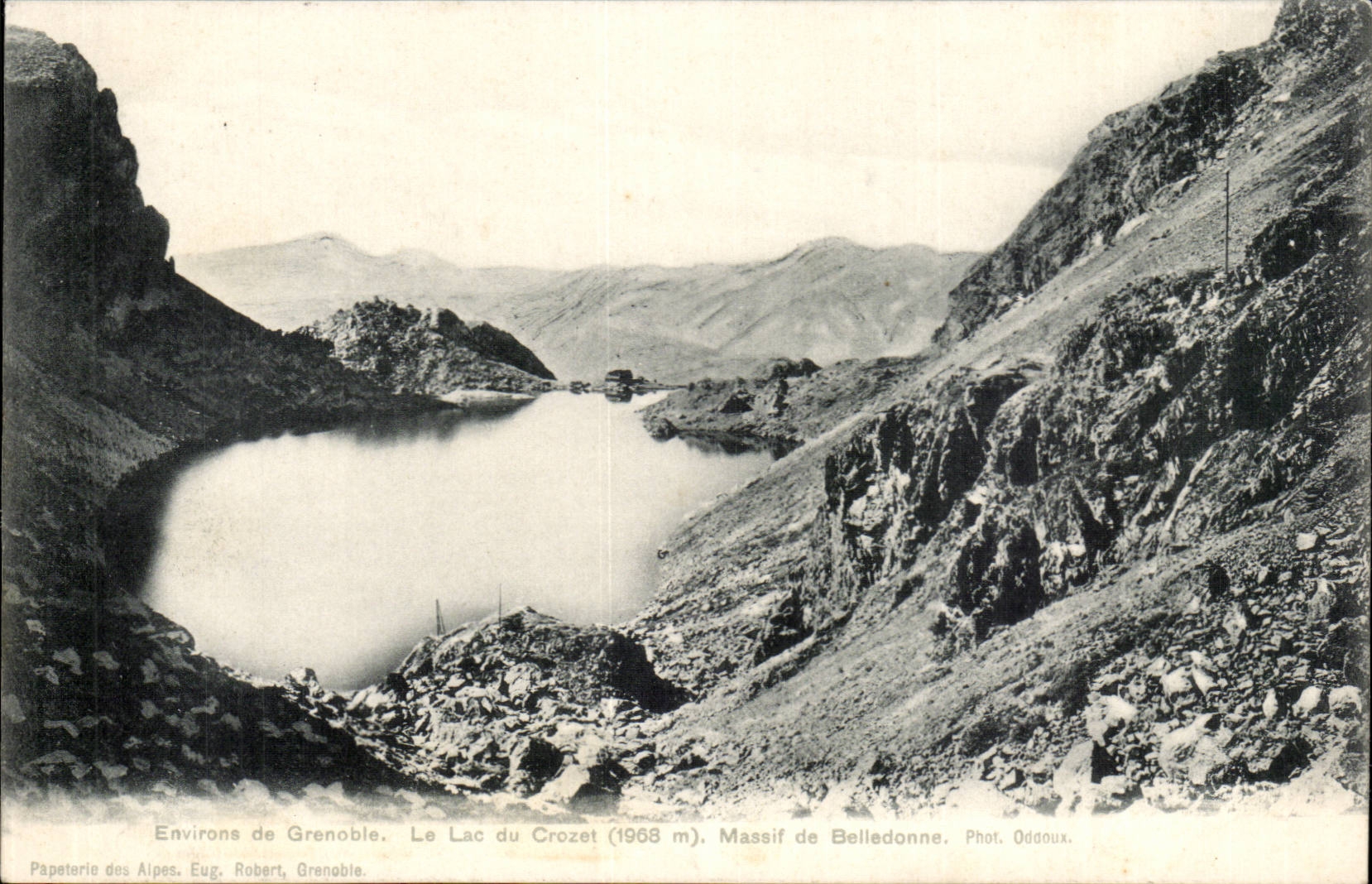 Surroundings of Grenoble CPA the lake of Crozet Mountain of Belledonne