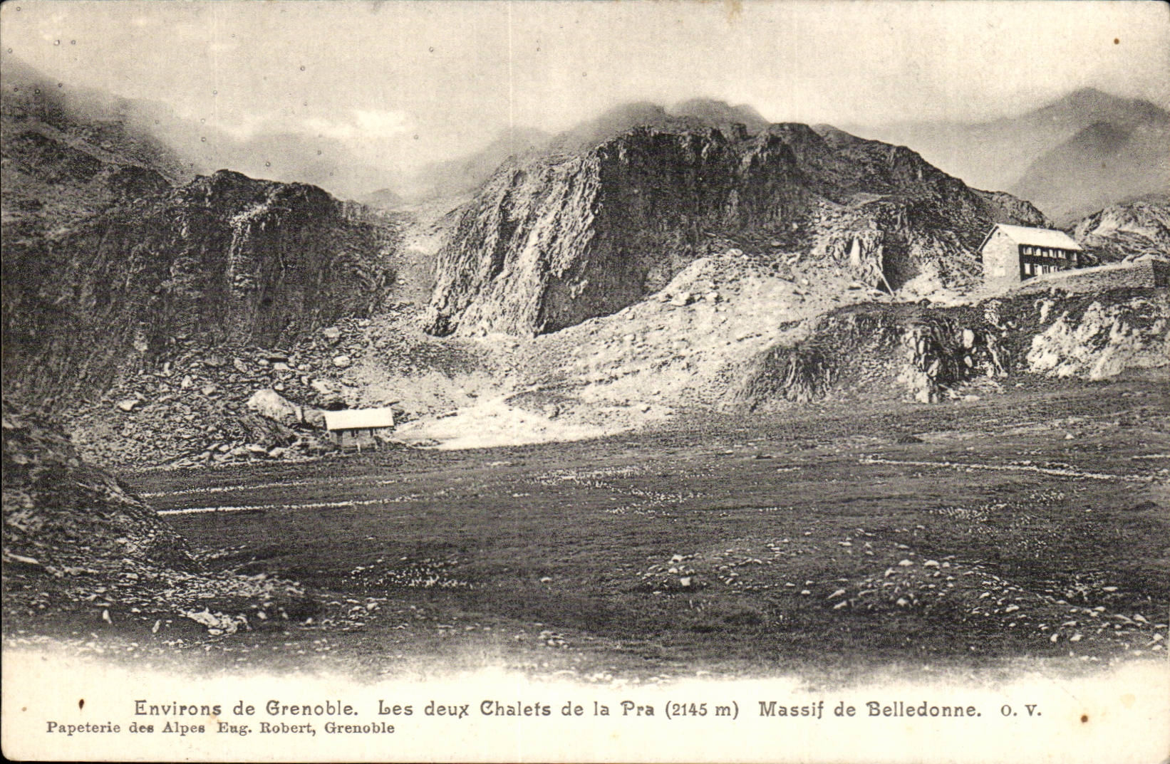 Surroundings of Grenoble CPa two country cottages of Pra Mountain of Belledonne