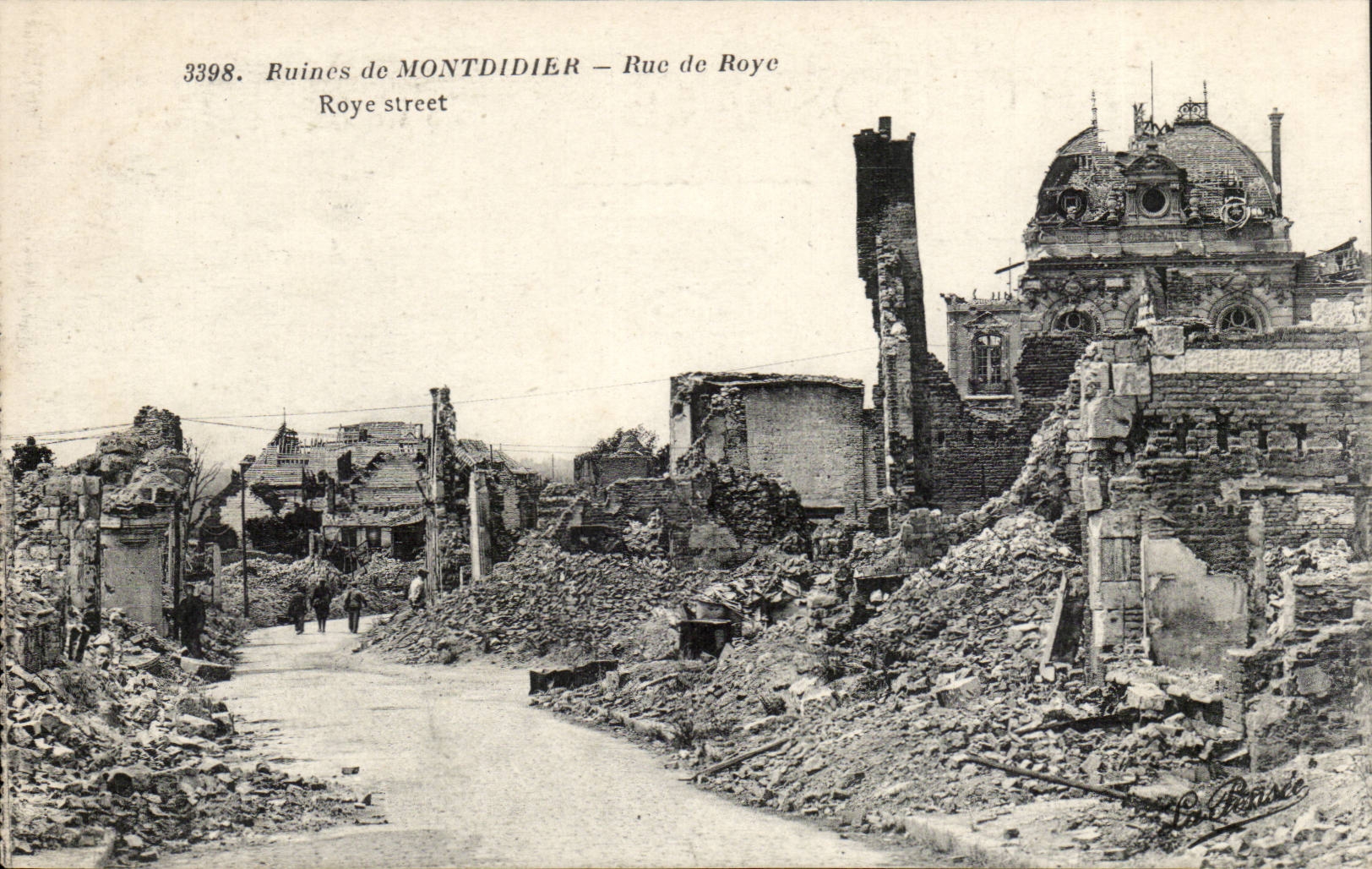 Surroundings of Montdidier cPA Street of Roye