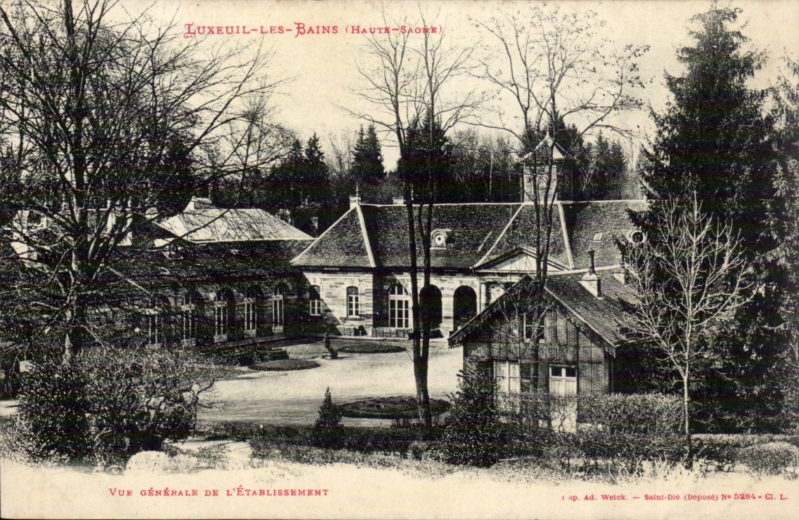 Luxeuil les Bains CPA View of the establishment