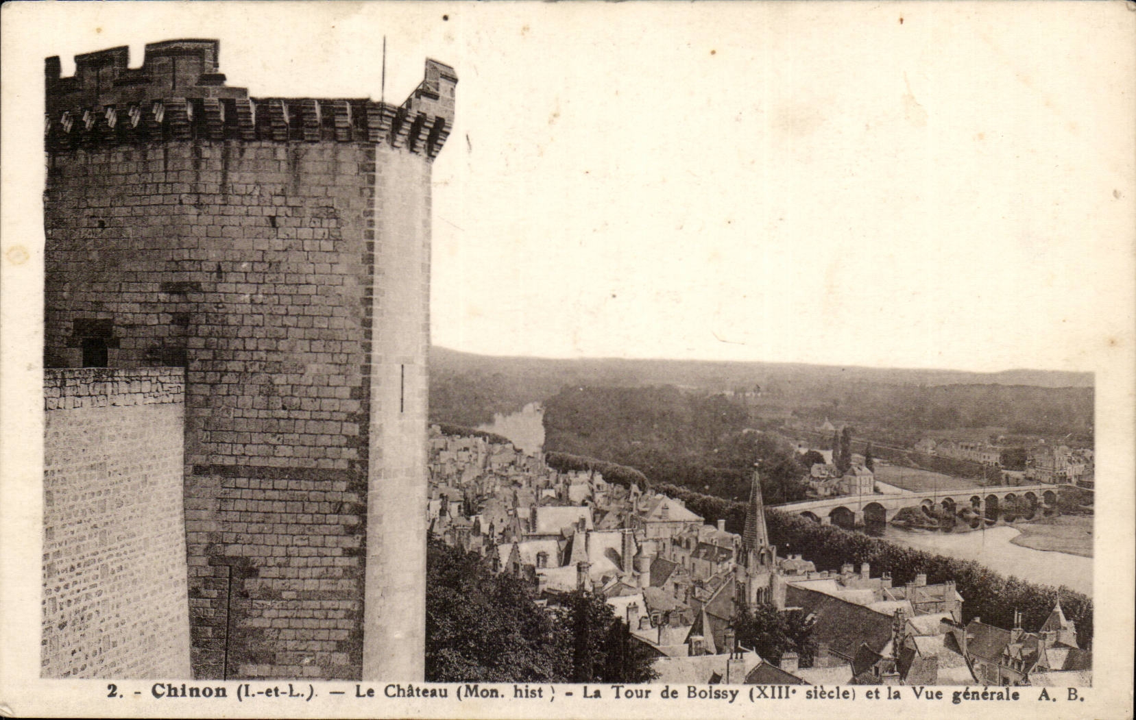 Chinon CPa the castle the tower of Boissy