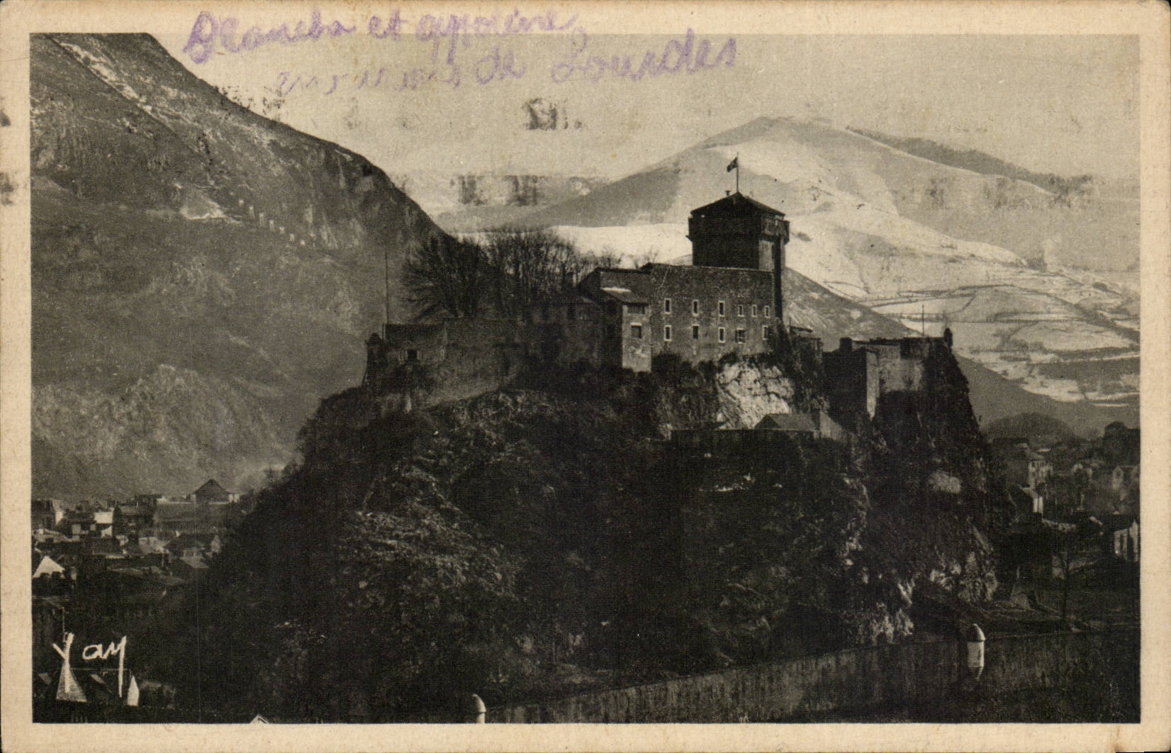 Lourdes CPA the strong castle and mountains