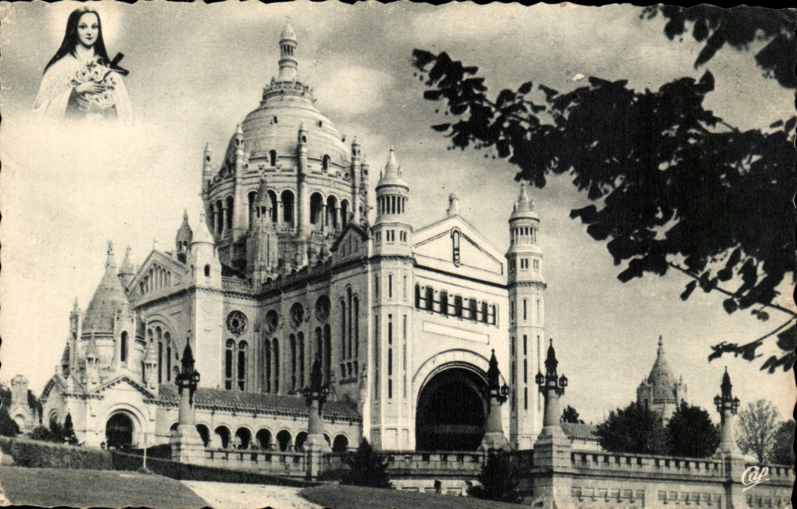 Lisieux CPA gesehen in Richtung zur Basilika