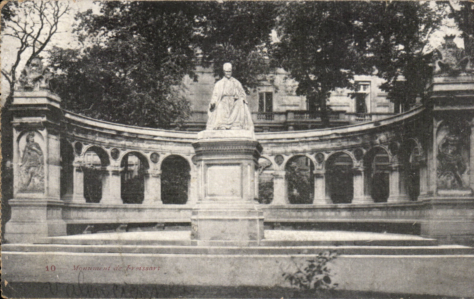 Valenciennes CPA Monument of Froissart
