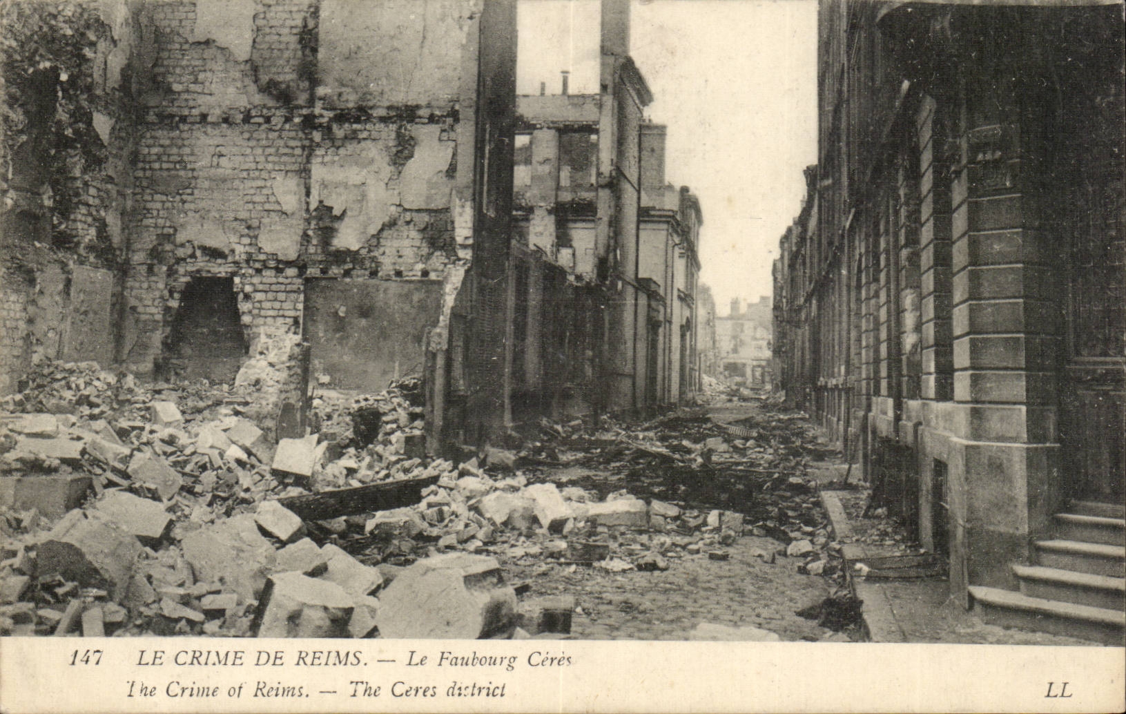 The crime of Reims CPA the Ceres suburb