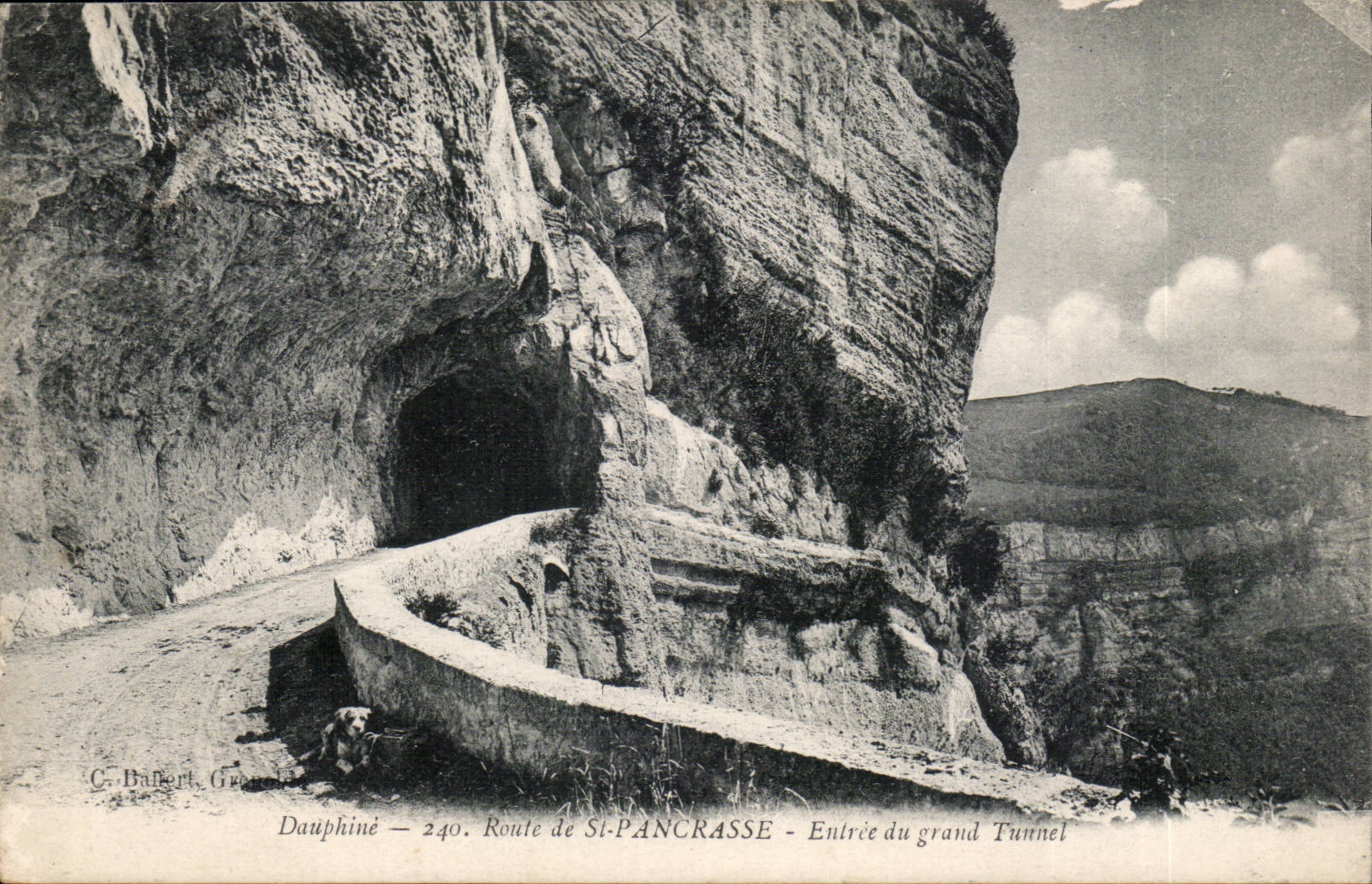 Dauphine - Road of Saint Pancrasse - Entrance of the Large Tunnel - CPA