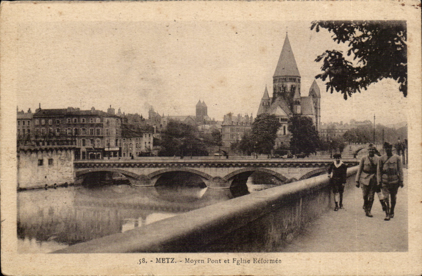 Metz - Brucken-Mittel und Reformee Kirche - CPA